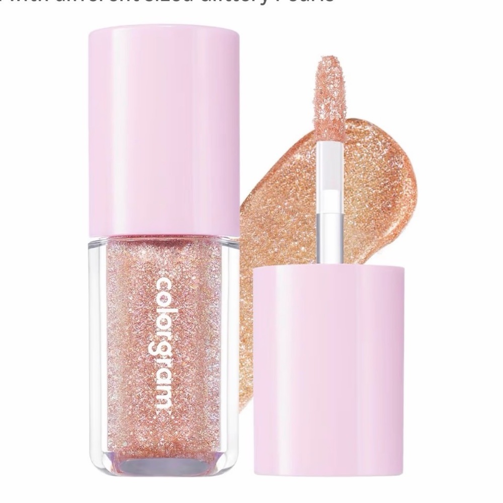COLORGRAM Milk Bling EyeShadow 12 Humming Coral.         (Korean Makeup)     NWT - Picture 3 of 8